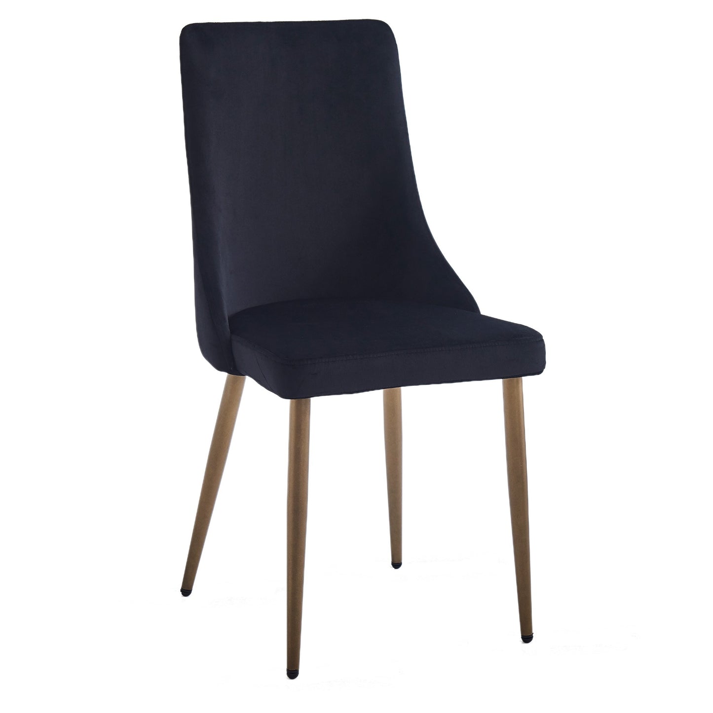 Carmilla Dining Chair, set of 2, in Black and Aged Gold