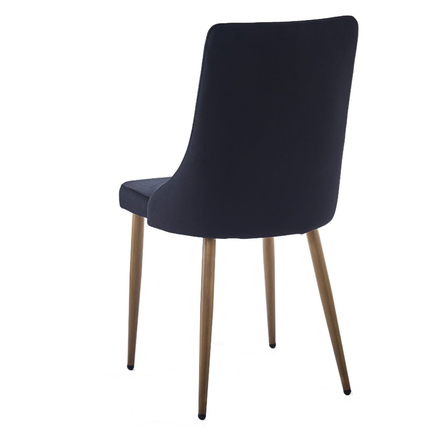Carmilla Dining Chair, set of 2, in Black and Aged Gold