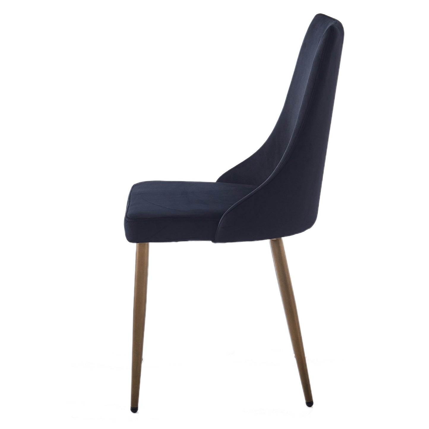 Carmilla Dining Chair, set of 2, in Black and Aged Gold