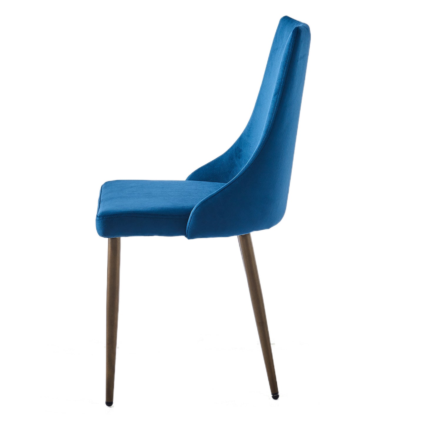 Carmilla Dining Chair, set of 2, in Blue and Aged Gold