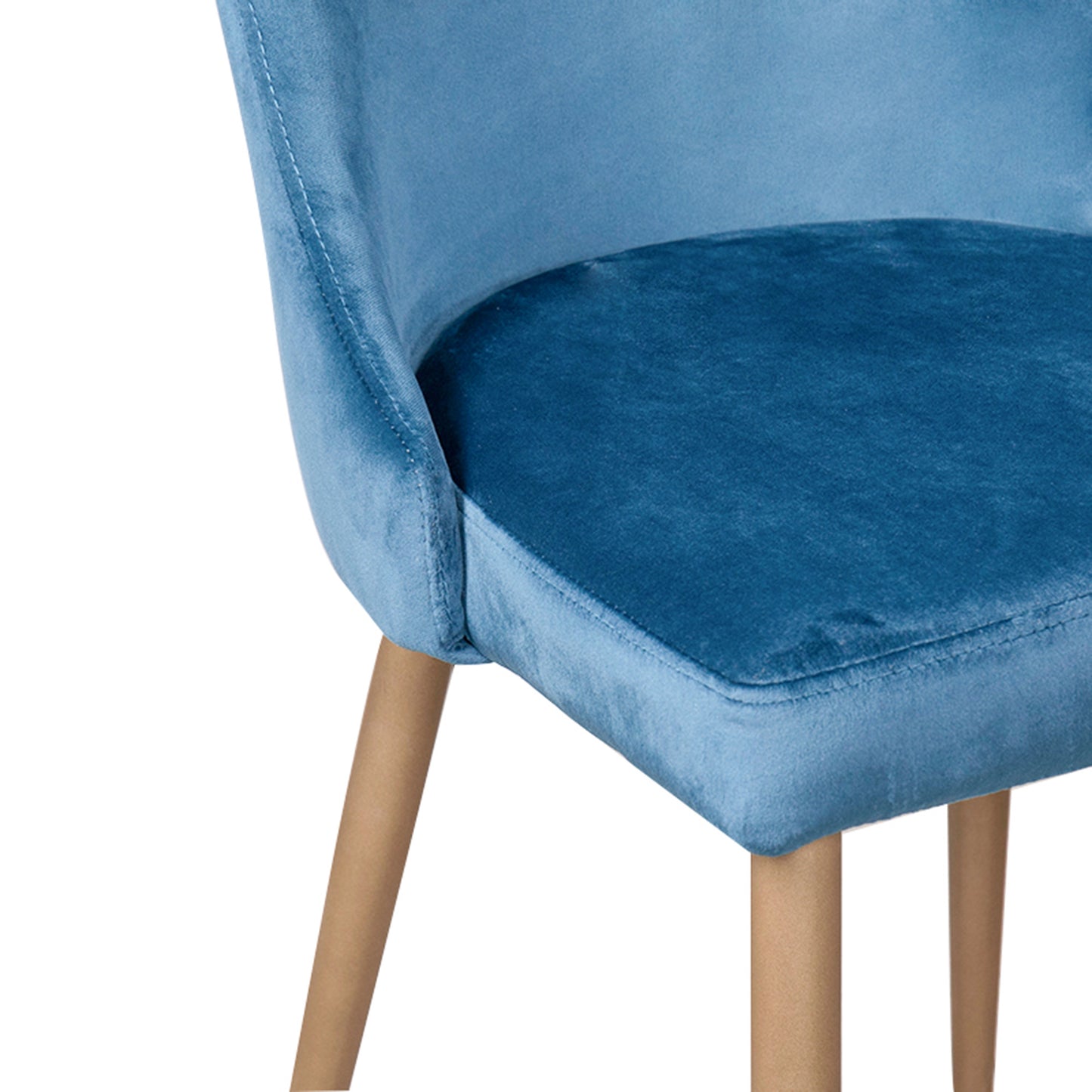Carmilla Dining Chair, set of 2, in Blue and Aged Gold