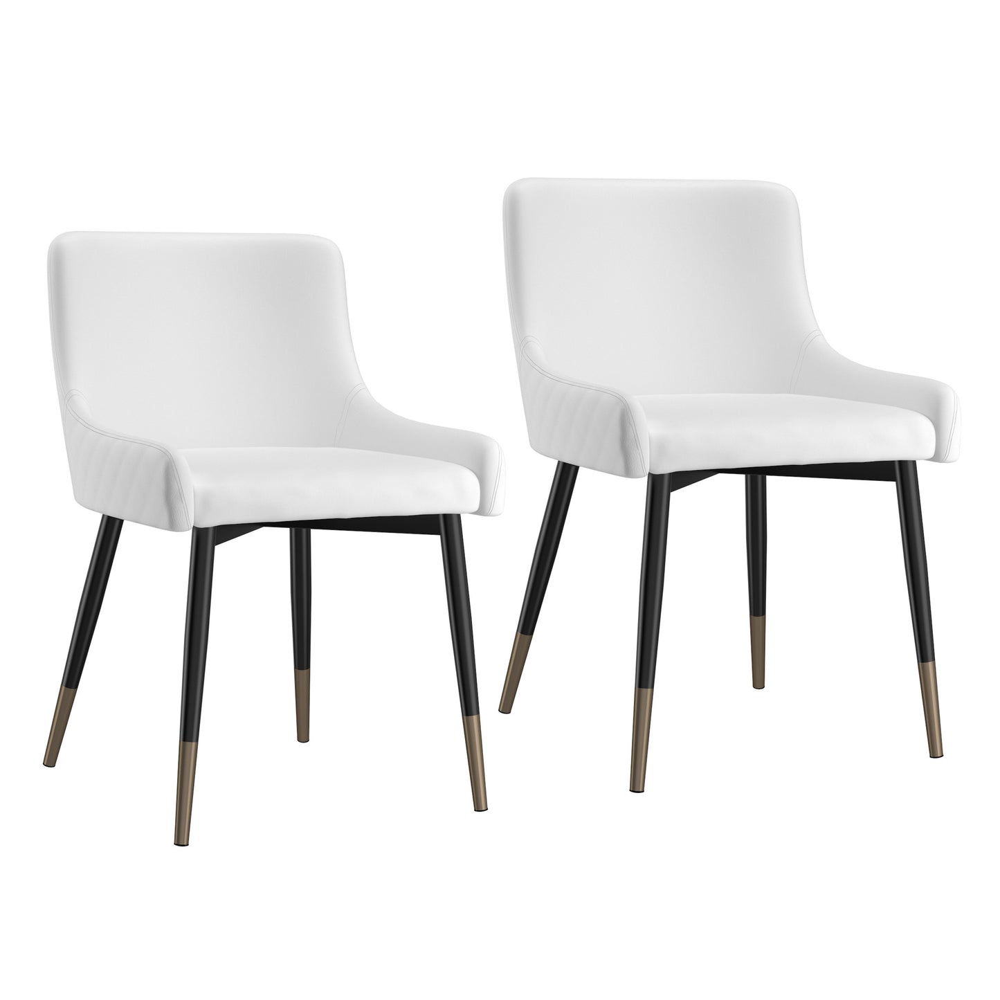 Xander Dining Chair, set of 2, in Light Grey and Black