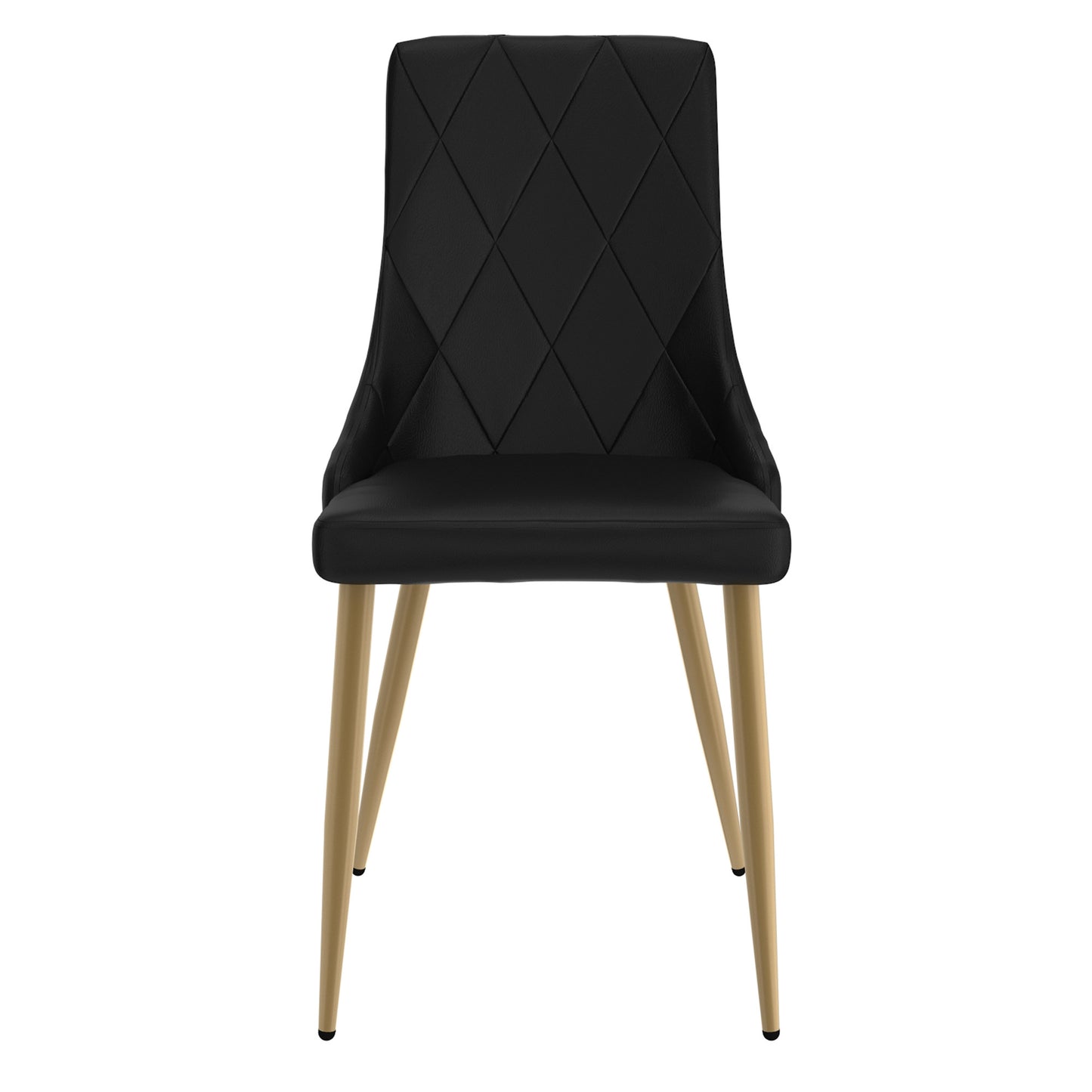 Antoine Dining Chair, set of 2, in Black and Aged Gold