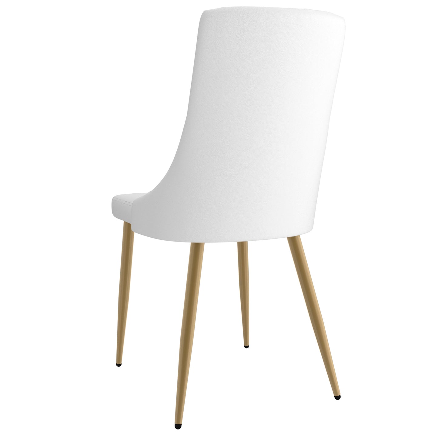 Antoine Dining Chair, set of 2, in White and Aged Gold