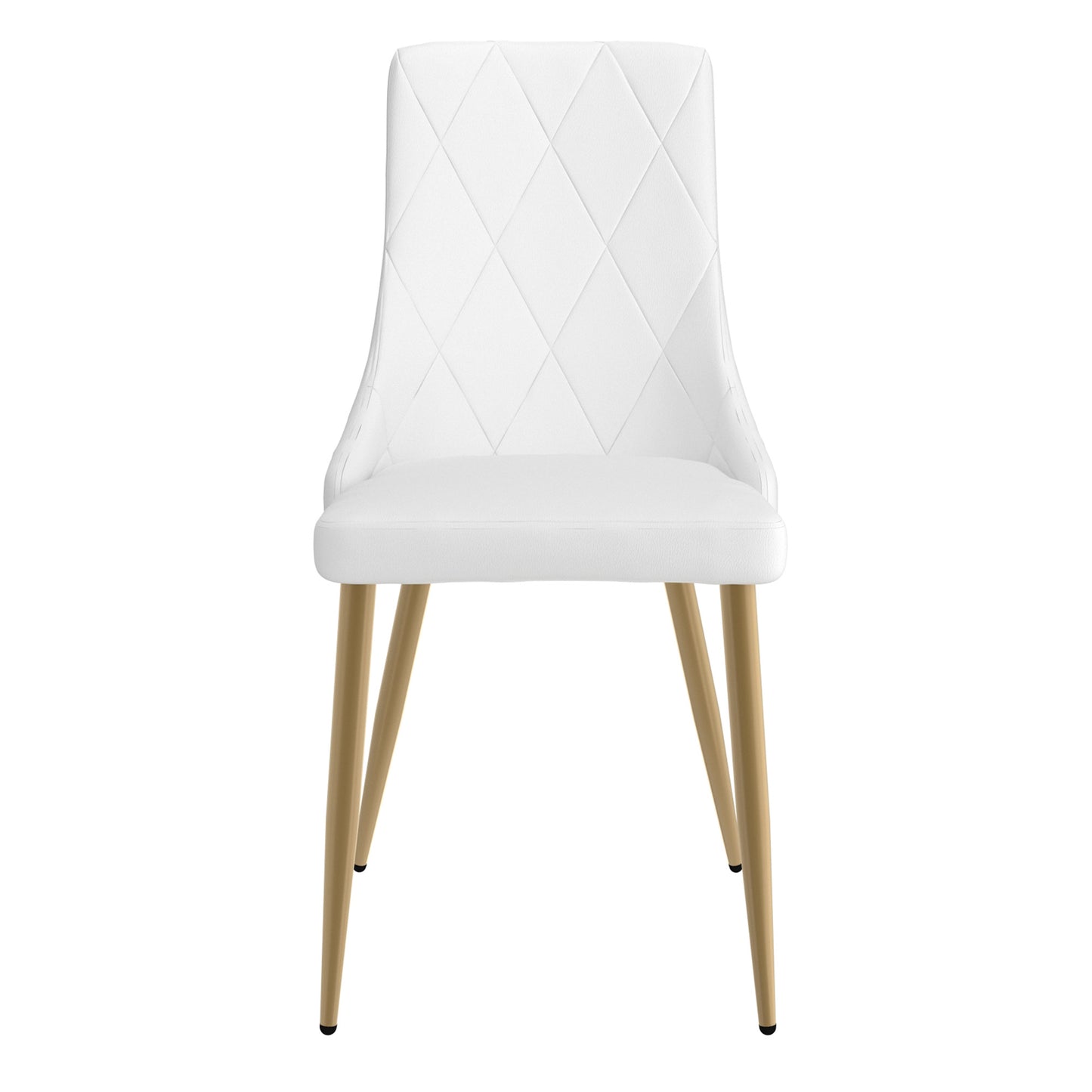 Antoine Dining Chair, set of 2, in White and Aged Gold