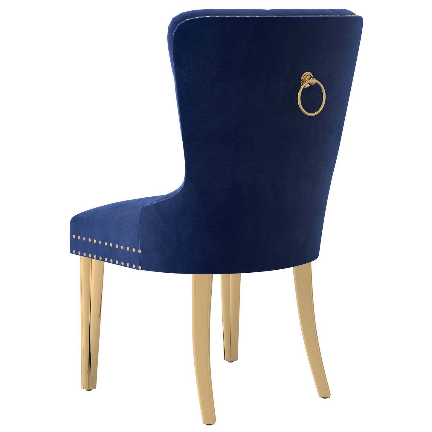 Mizal Dining Chair, set of 2, in Navy and Gold