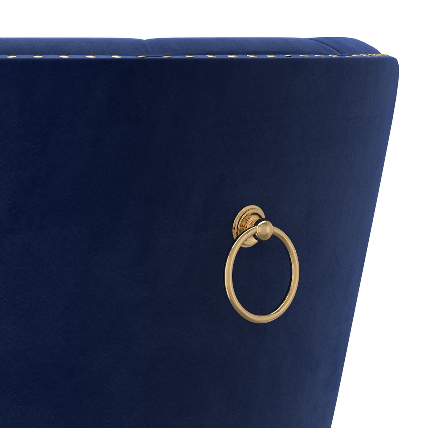 Mizal Dining Chair, set of 2, in Navy and Gold