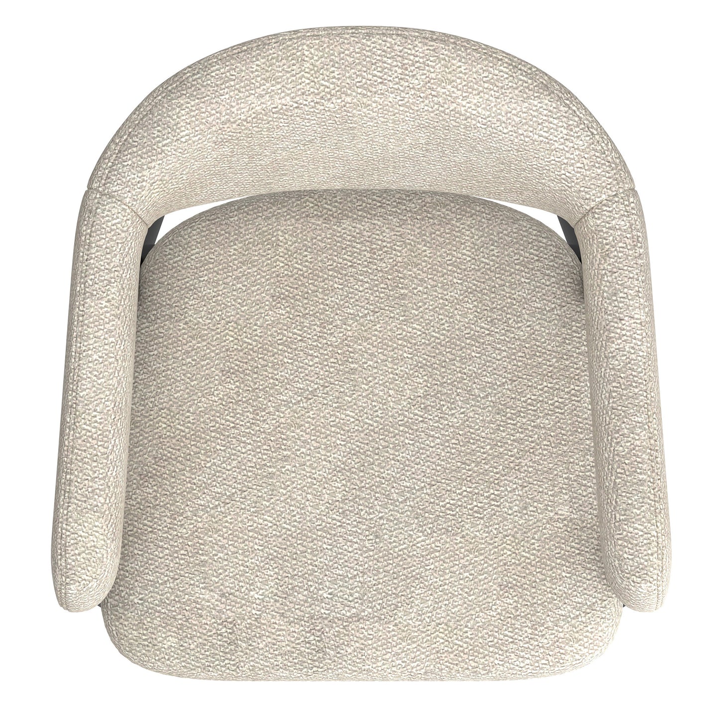 Archer Dining Chair, set of 2, in Beige Fabric and Black
