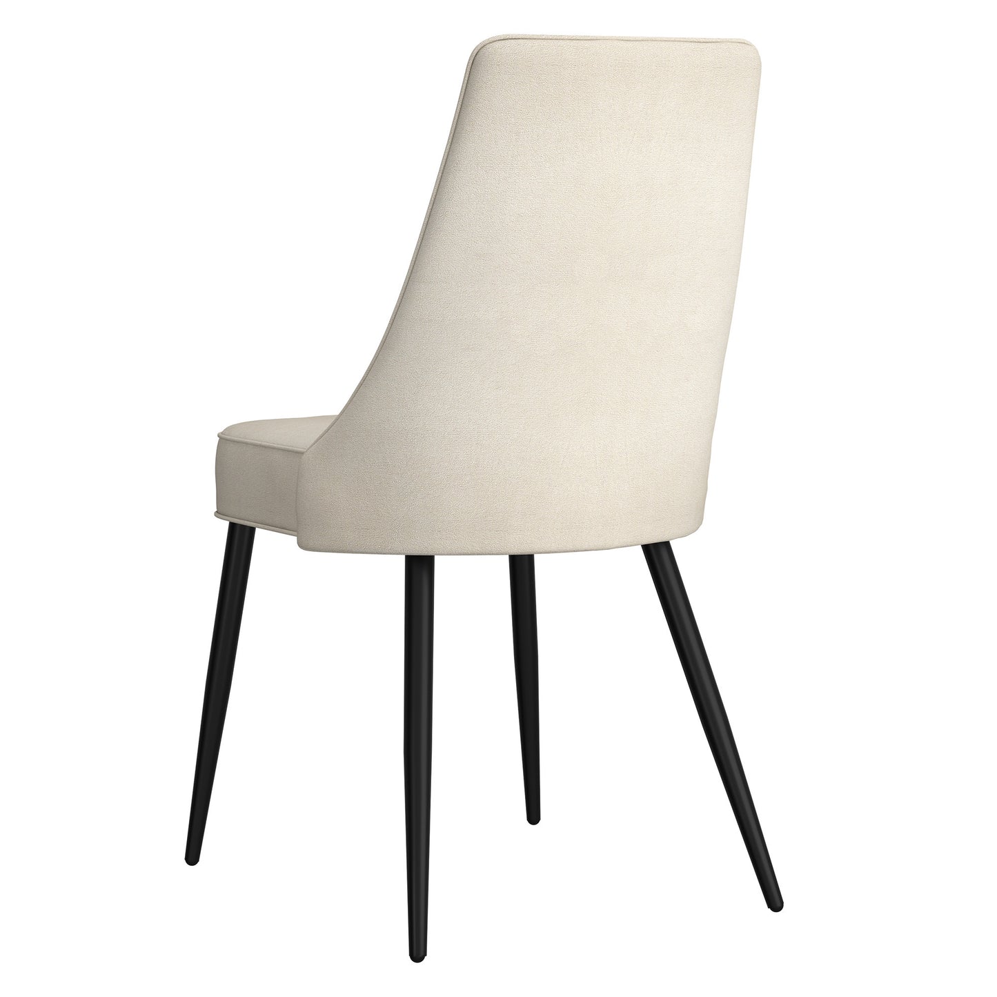 Koda Dining Chair, Fabric, set of 2, in Beige and Black