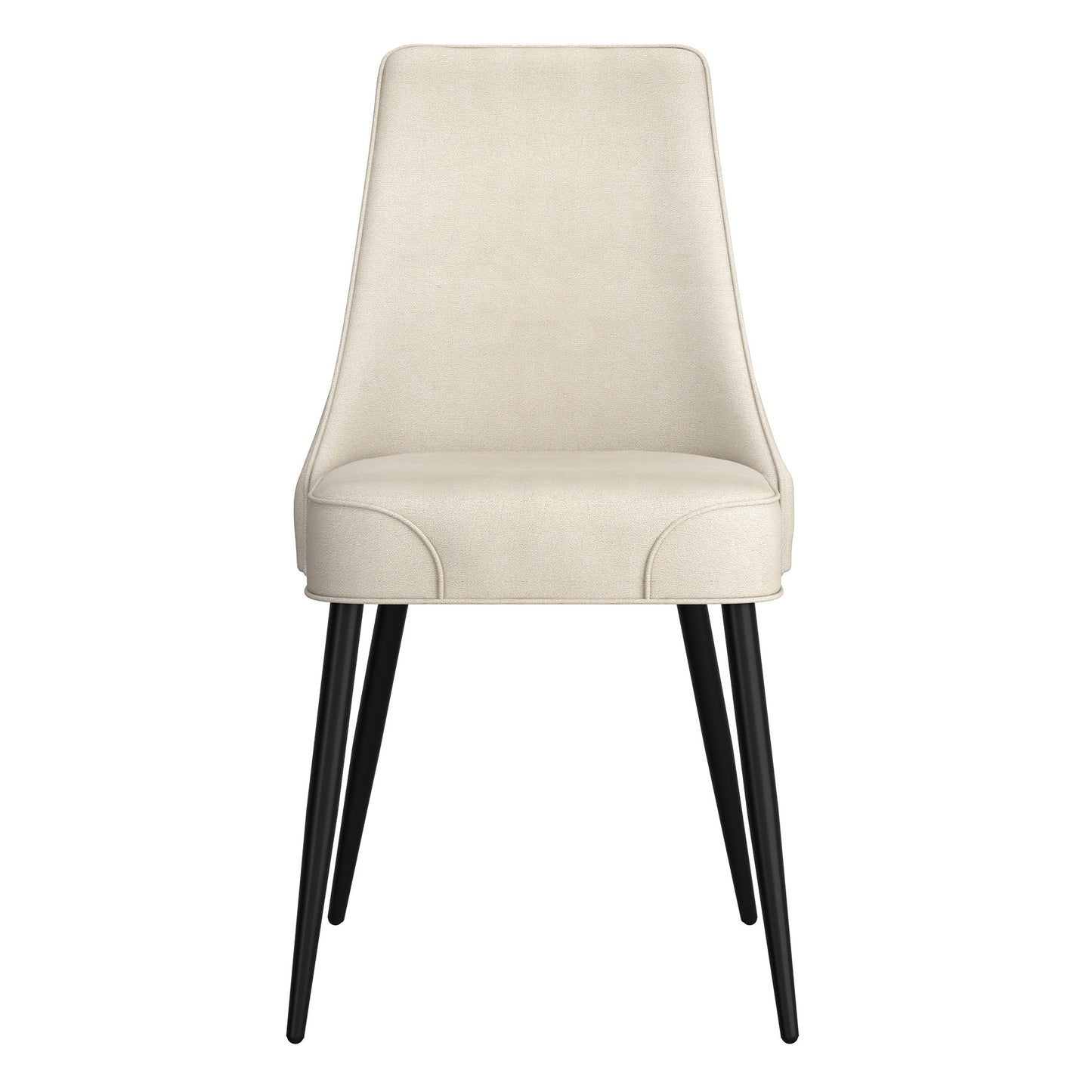 Koda Dining Chair, Fabric, set of 2, in Beige and Black