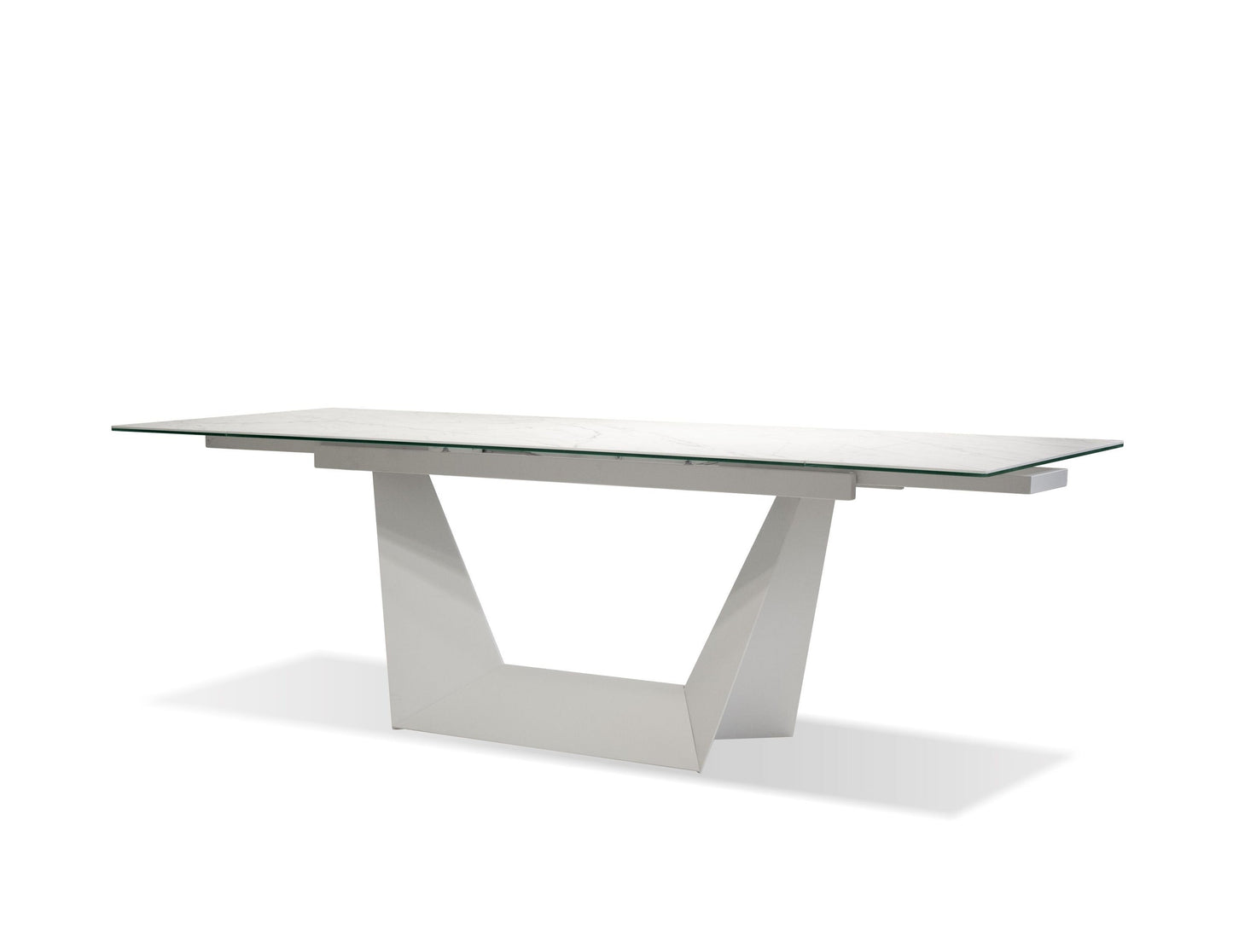 Origami double extension dining table