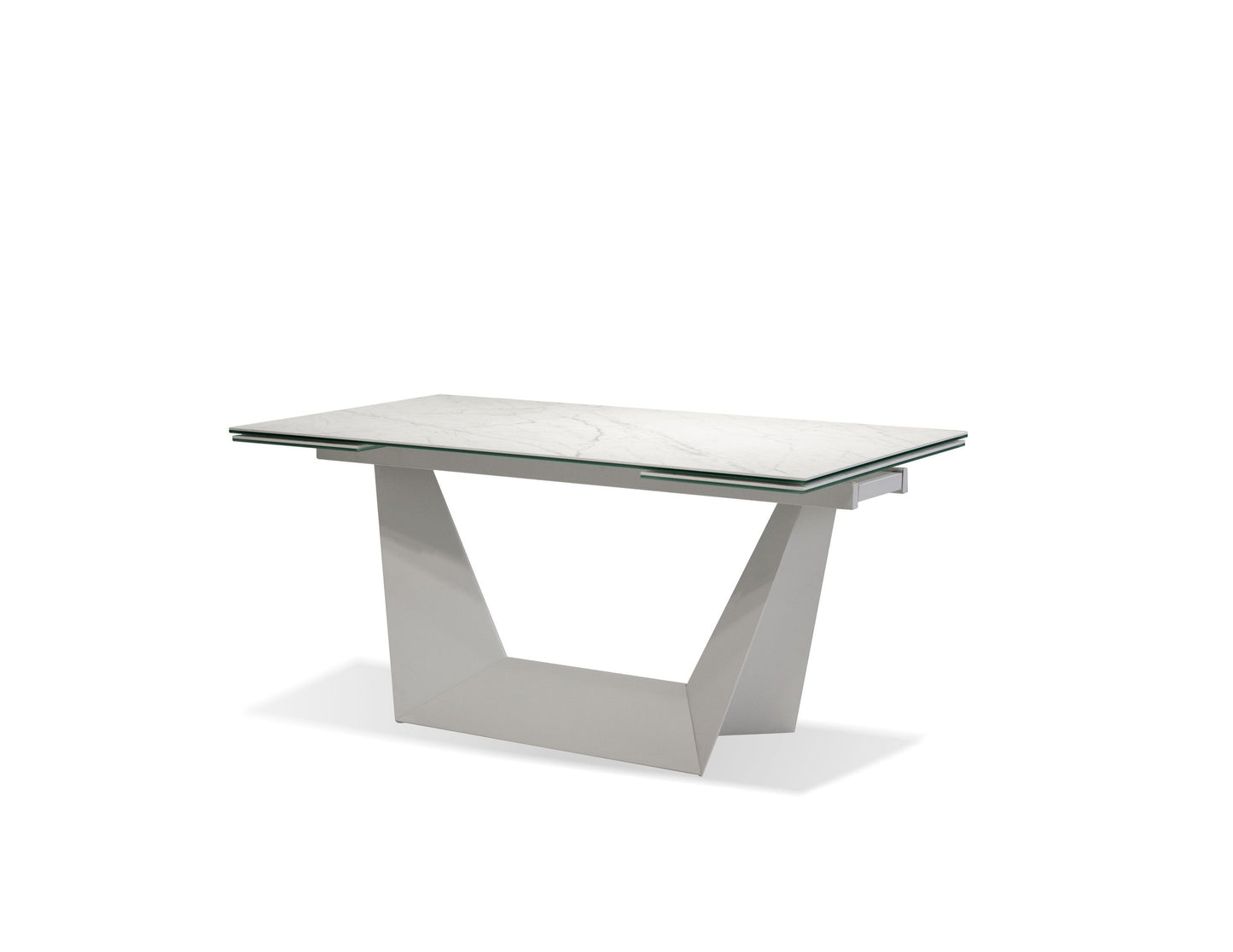 Origami double extension dining table