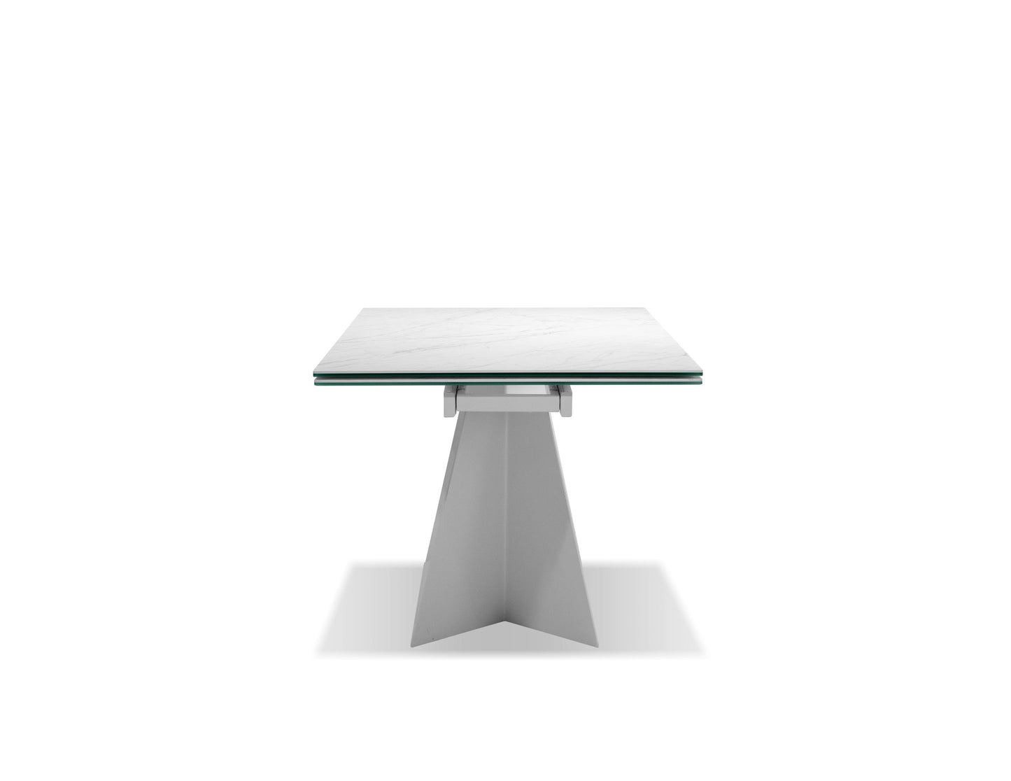 Origami double extension dining table