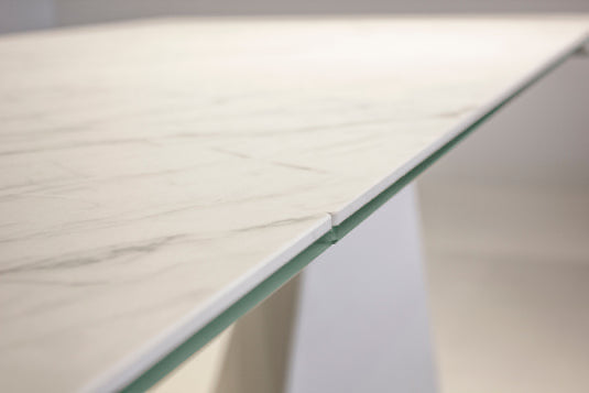 Origami double extension dining table
