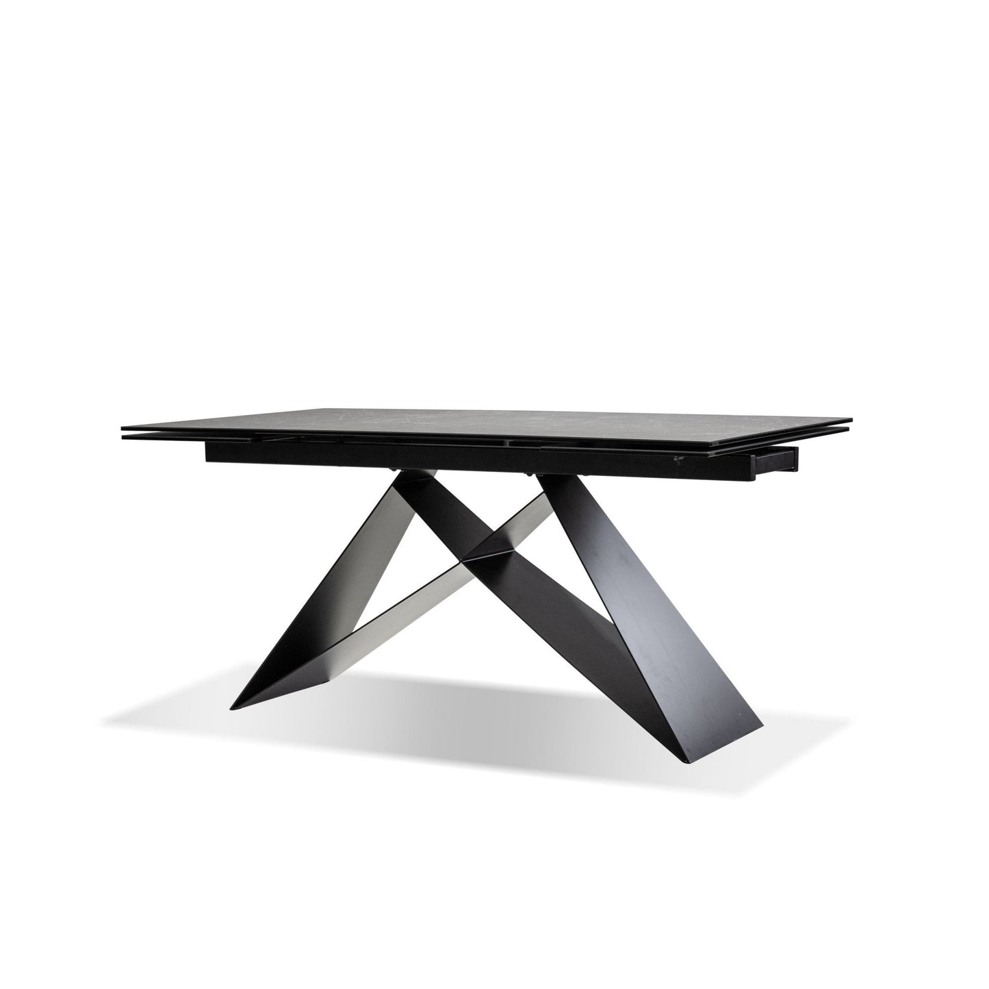 The W Double Extension Dining Table In Slate