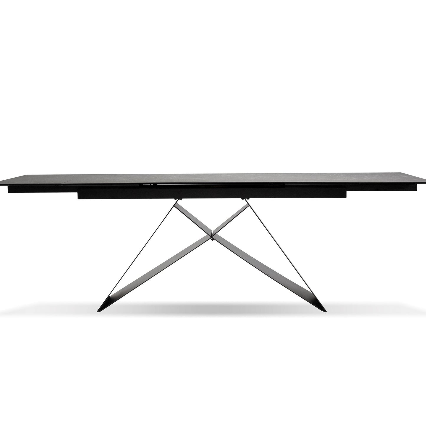 The W Double Extension Dining Table In Slate