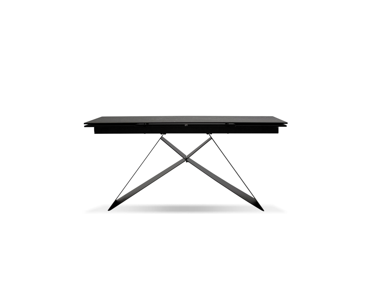 The W Double Extension Dining Table In Slate