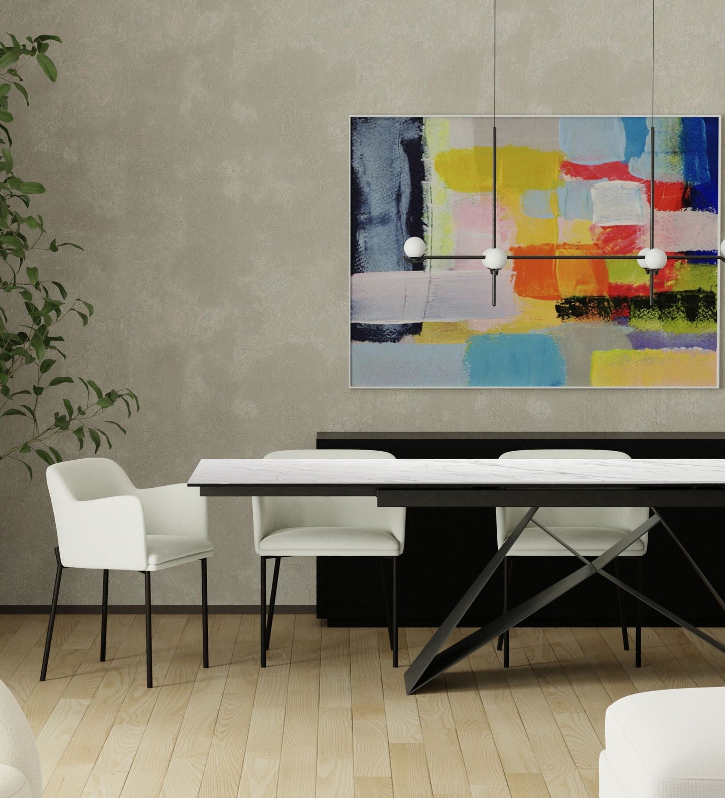 The W Double Extension Dining Table