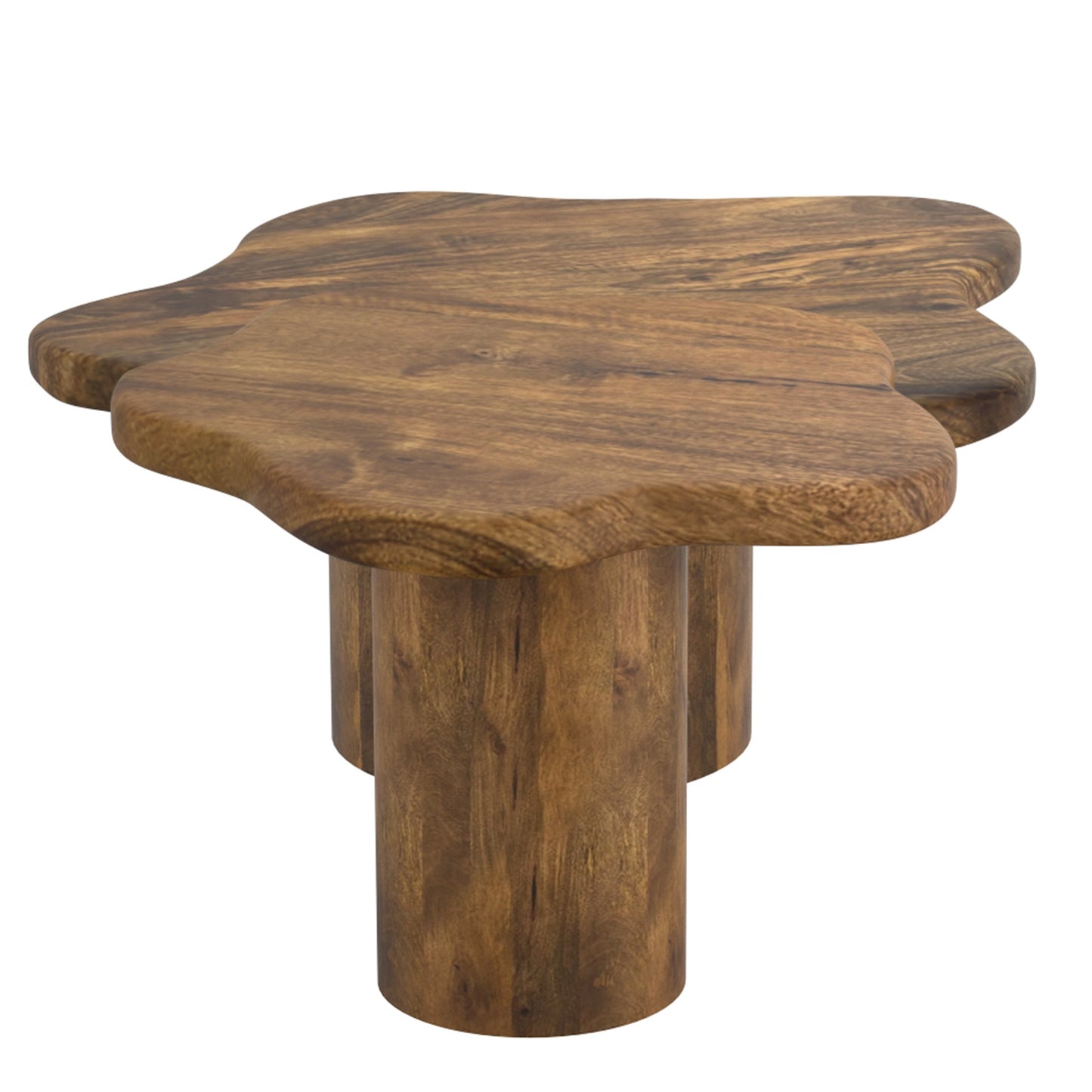 Mayal 2pc Coffee Table Set In Walnut