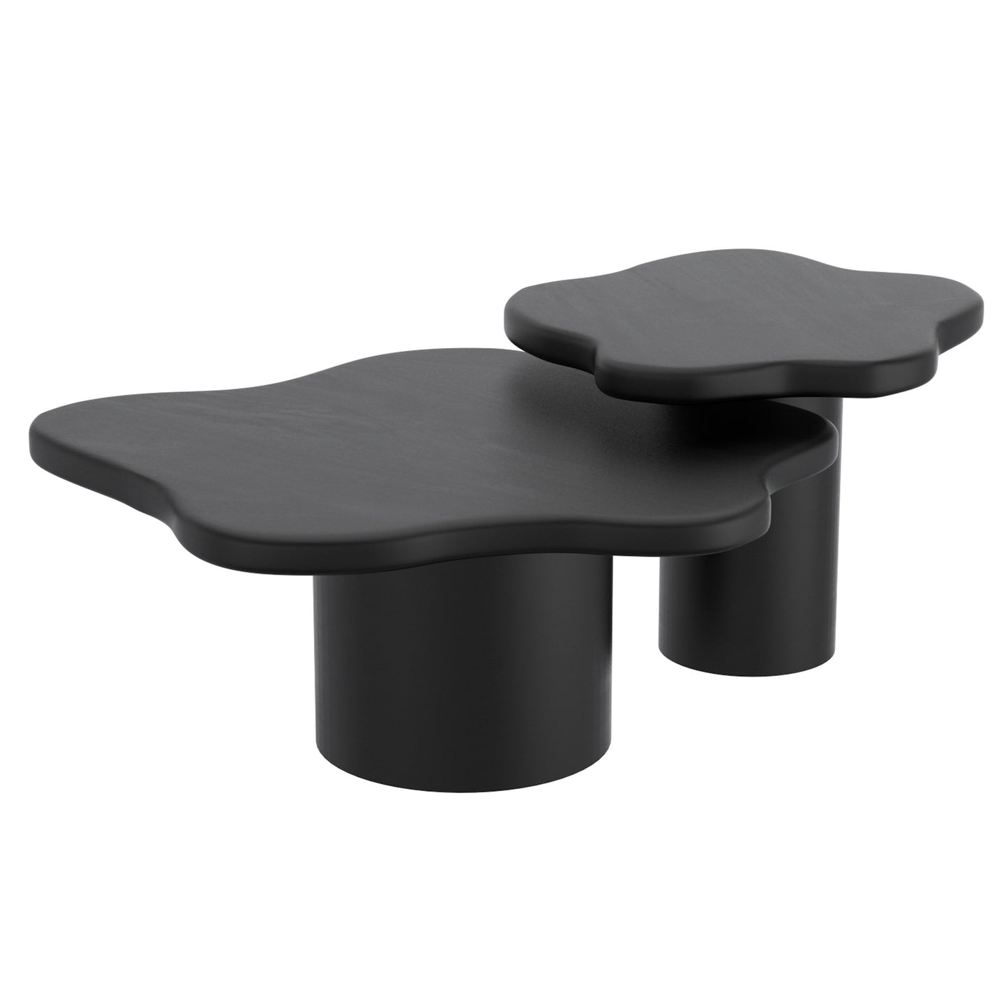 Mayal 2pc Coffee Table Set In Black