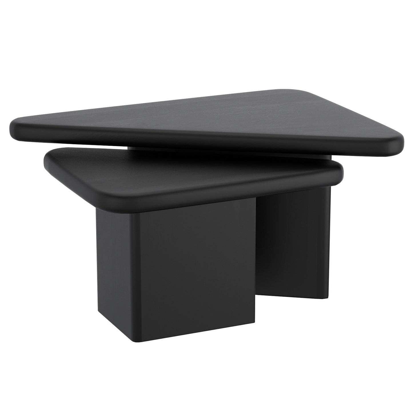 Draco 2pc Coffee Table Set In Black