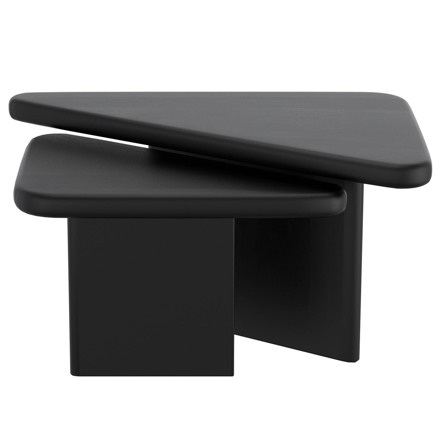 Draco 2pc Coffee Table Set In Black