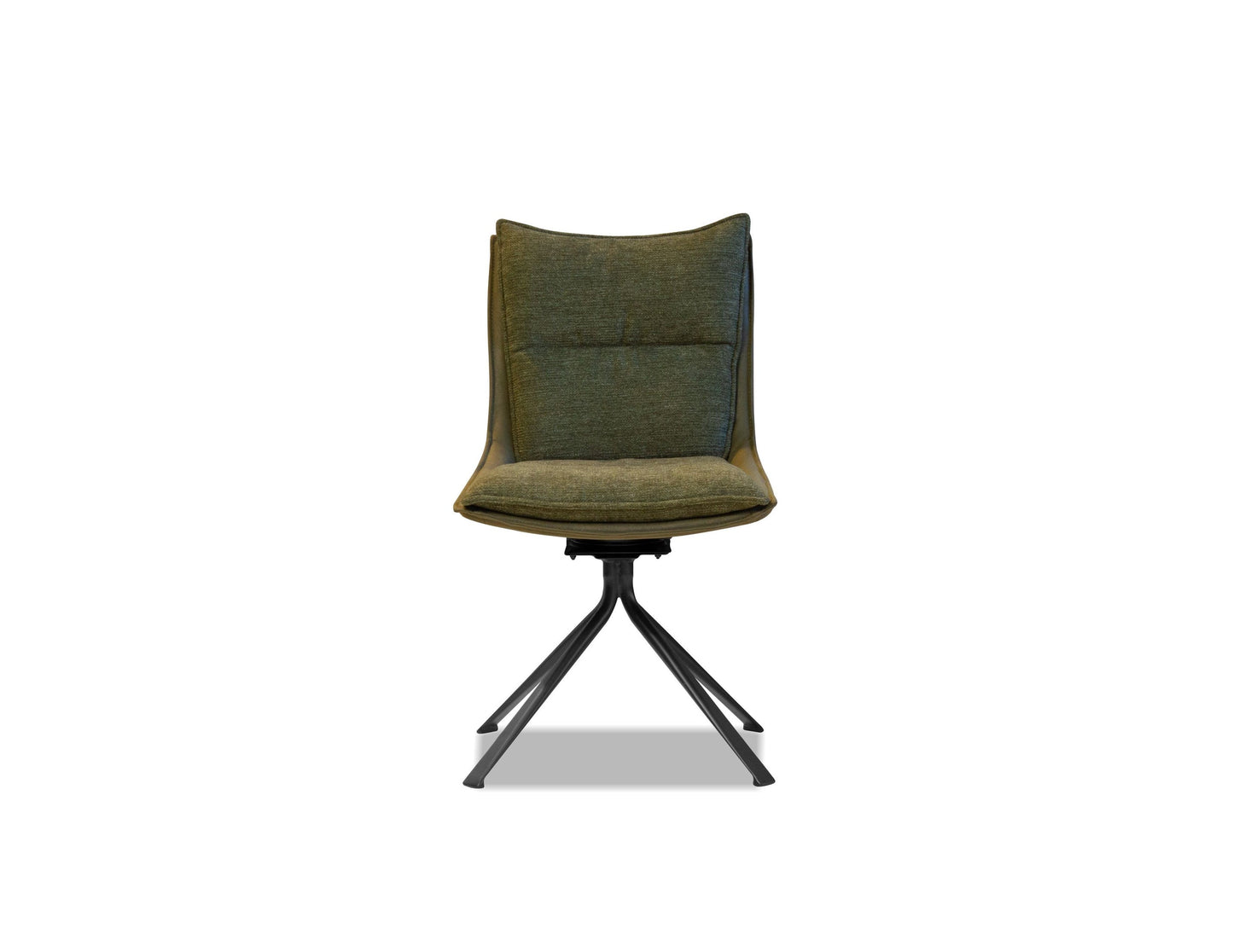 Puccini Swivel Dining Chair In Evergreen