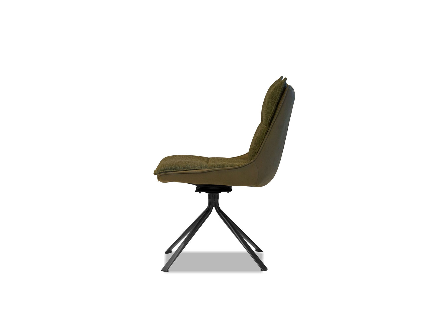 Puccini Swivel Dining Chair In Evergreen