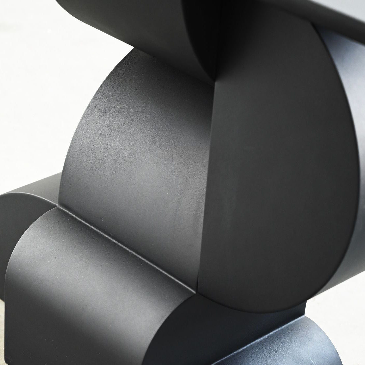 Orla Console Table In Textured Black