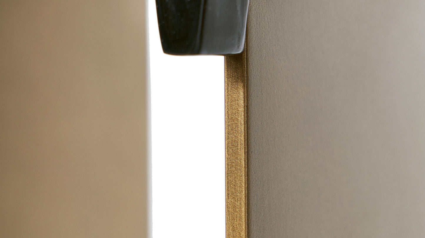 Socle Console Table In Polished Laurent Black