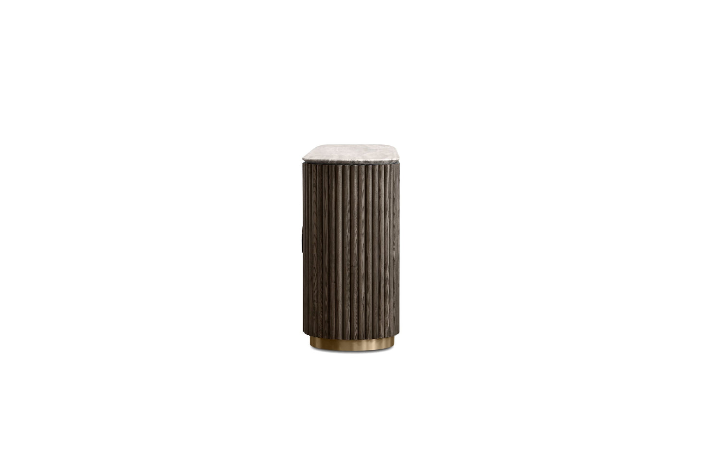 Koii Sideboard In Silver Grey Travertine