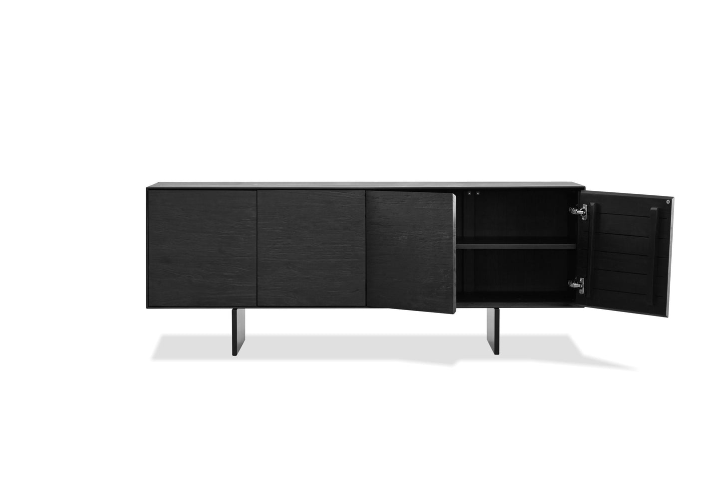 Block Sideboard In Black Soot /Brushed Doors