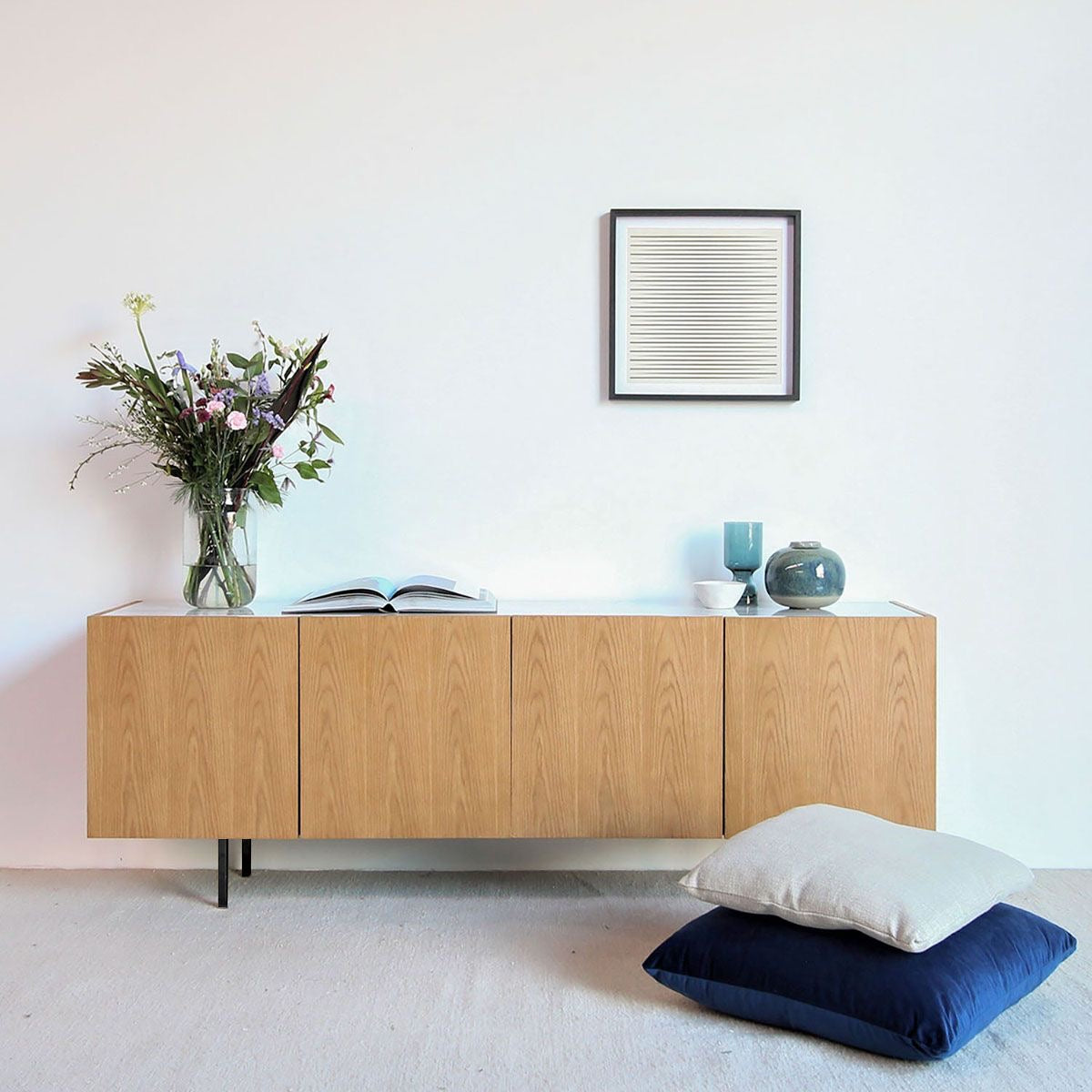 Calvin Buffet In White Oak Veneer