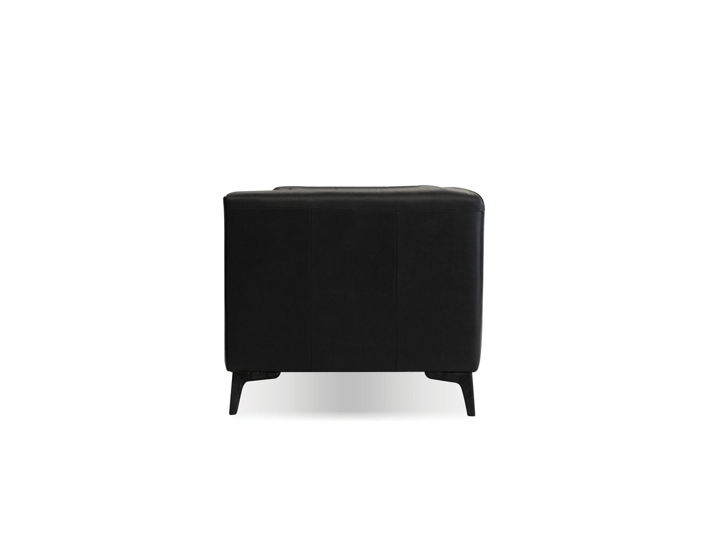 Dalton Leather Sofa In Black