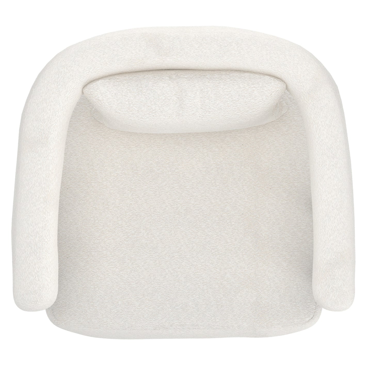 Scarlet Accent Chair In Ivory Boucle And Black
