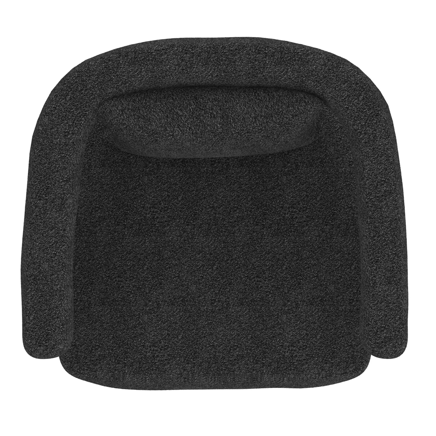 Scarlet Accent Chair In Charcoal Boucle And Black