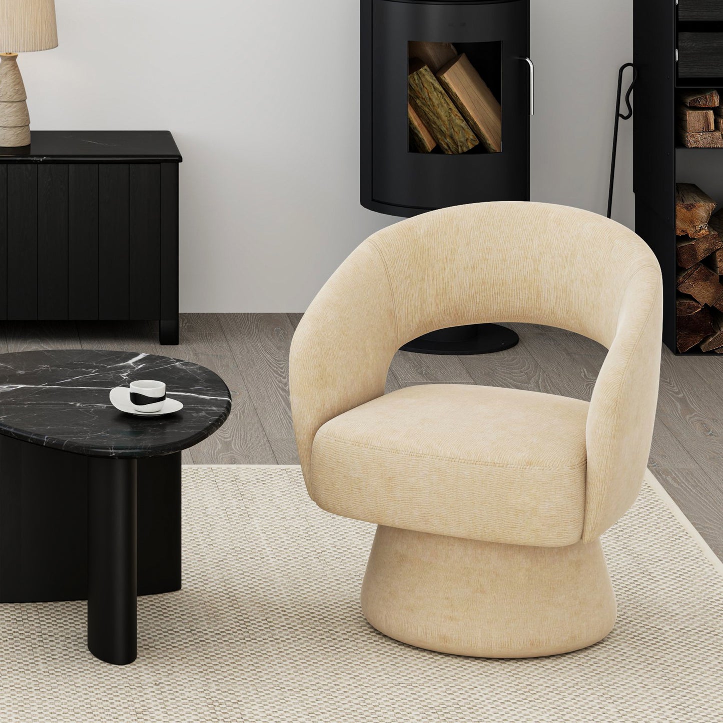 Santo Accent Chair In Beige