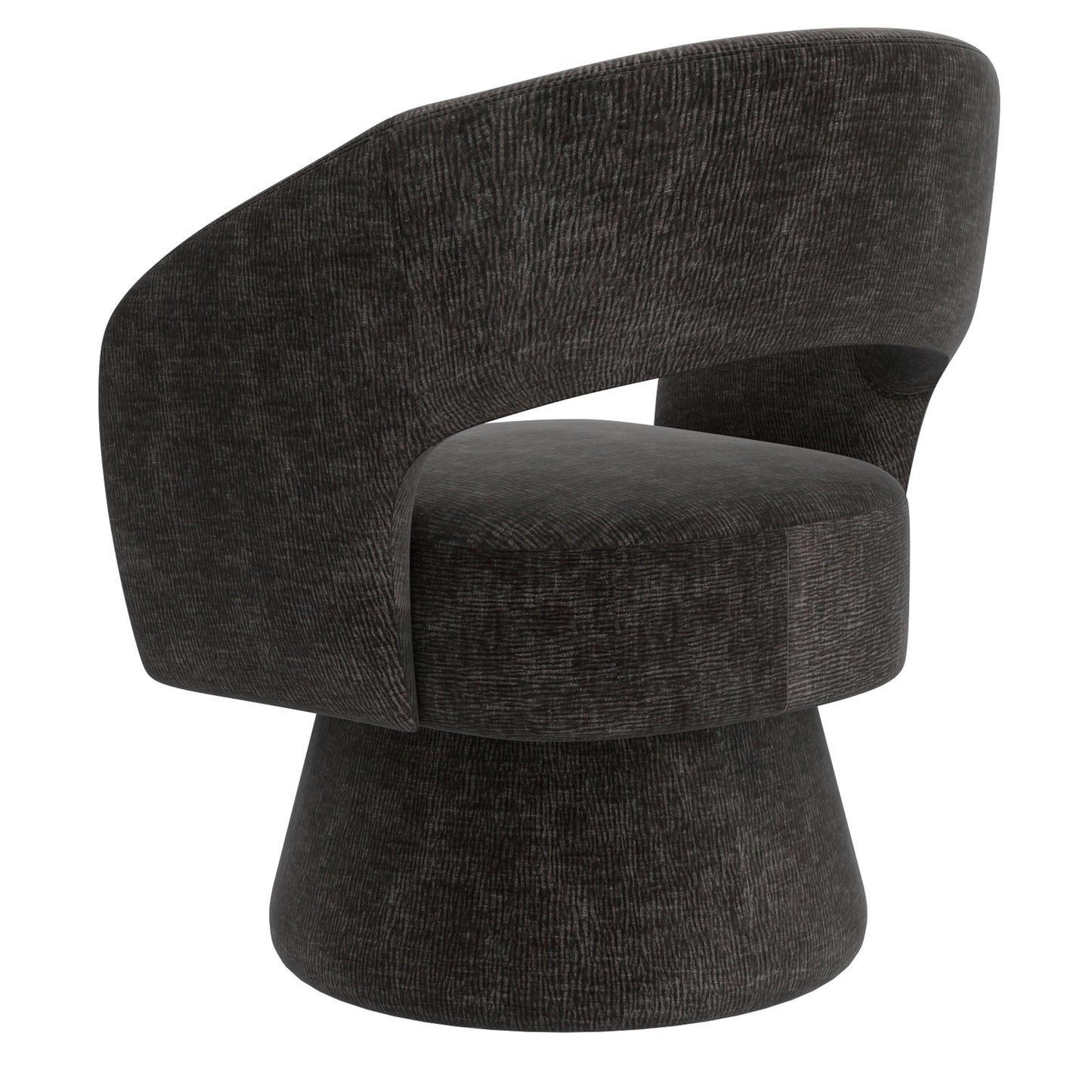 Santo Accent Chair In Charcoal