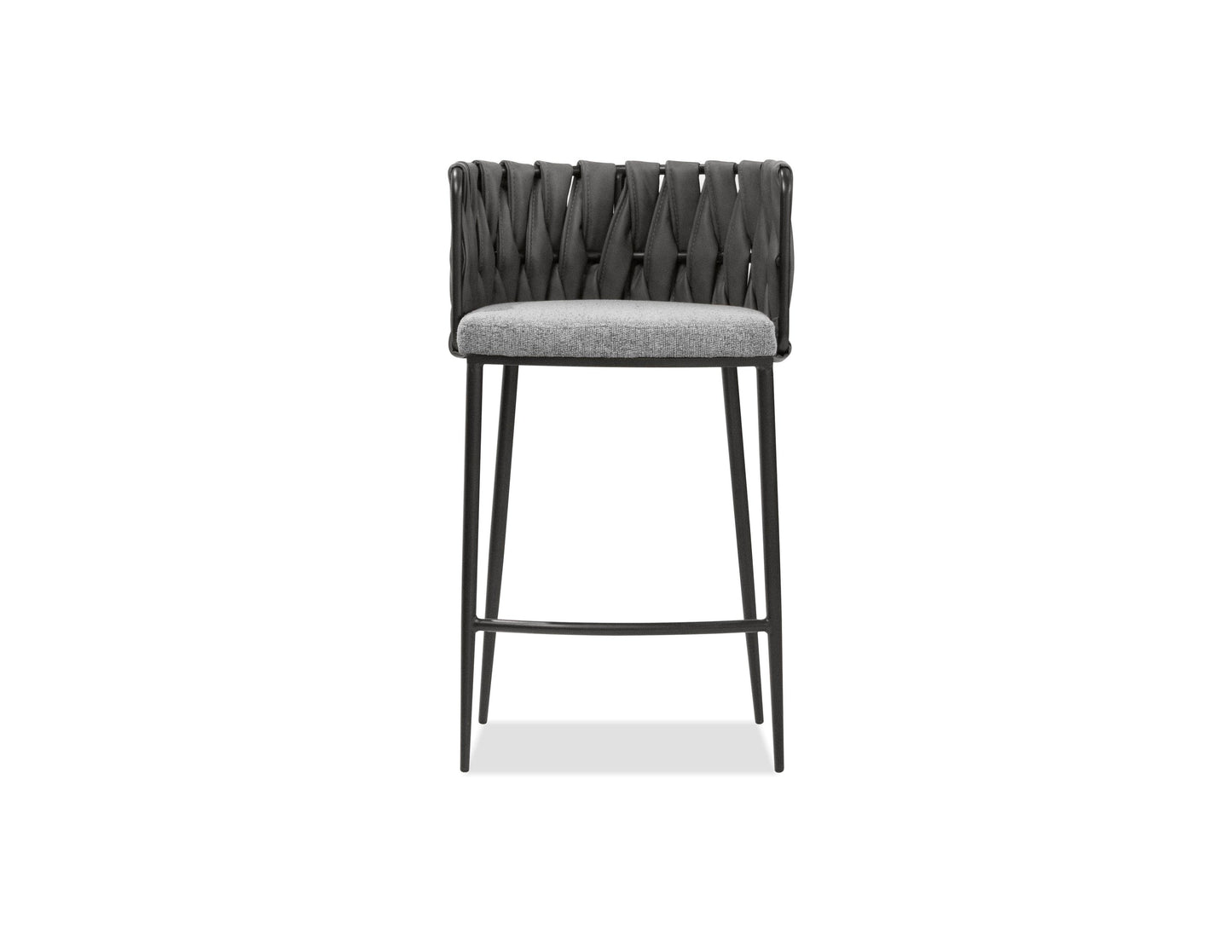 Weaver Counter Stool In Sauvage Ult. Nubuck/concrete Tweed