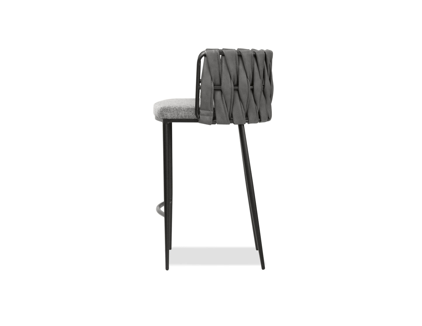 Weaver Counter Stool In Sauvage Ult. Nubuck/concrete Tweed