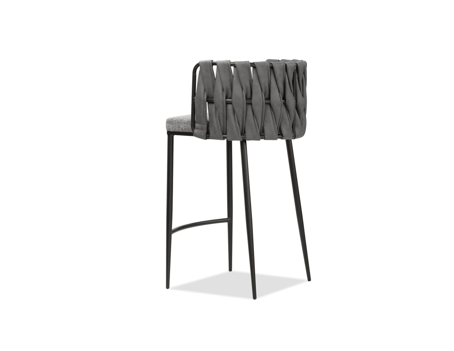 Weaver Counter Stool In Sauvage Ult. Nubuck/concrete Tweed