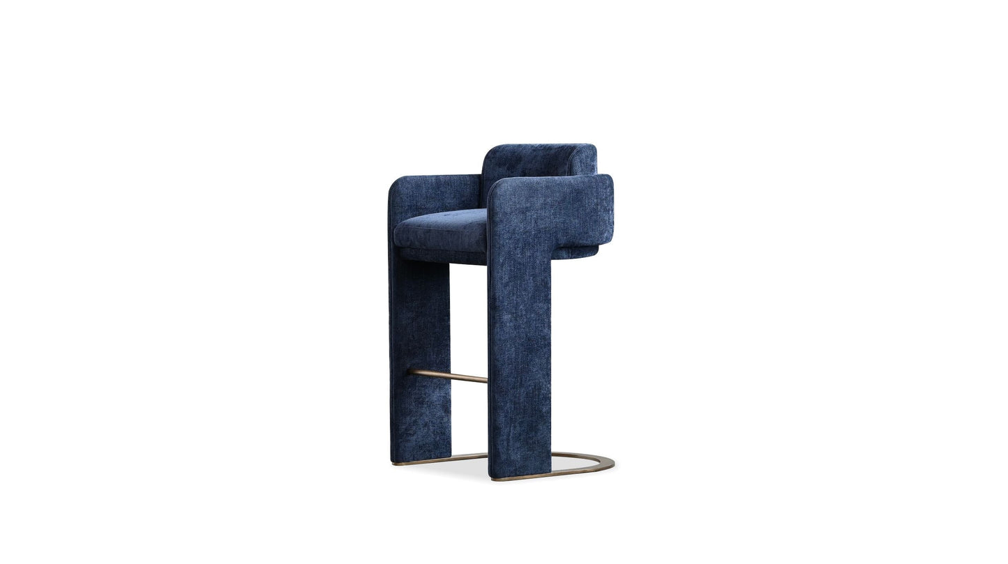 Lark Bar Stool In Navy