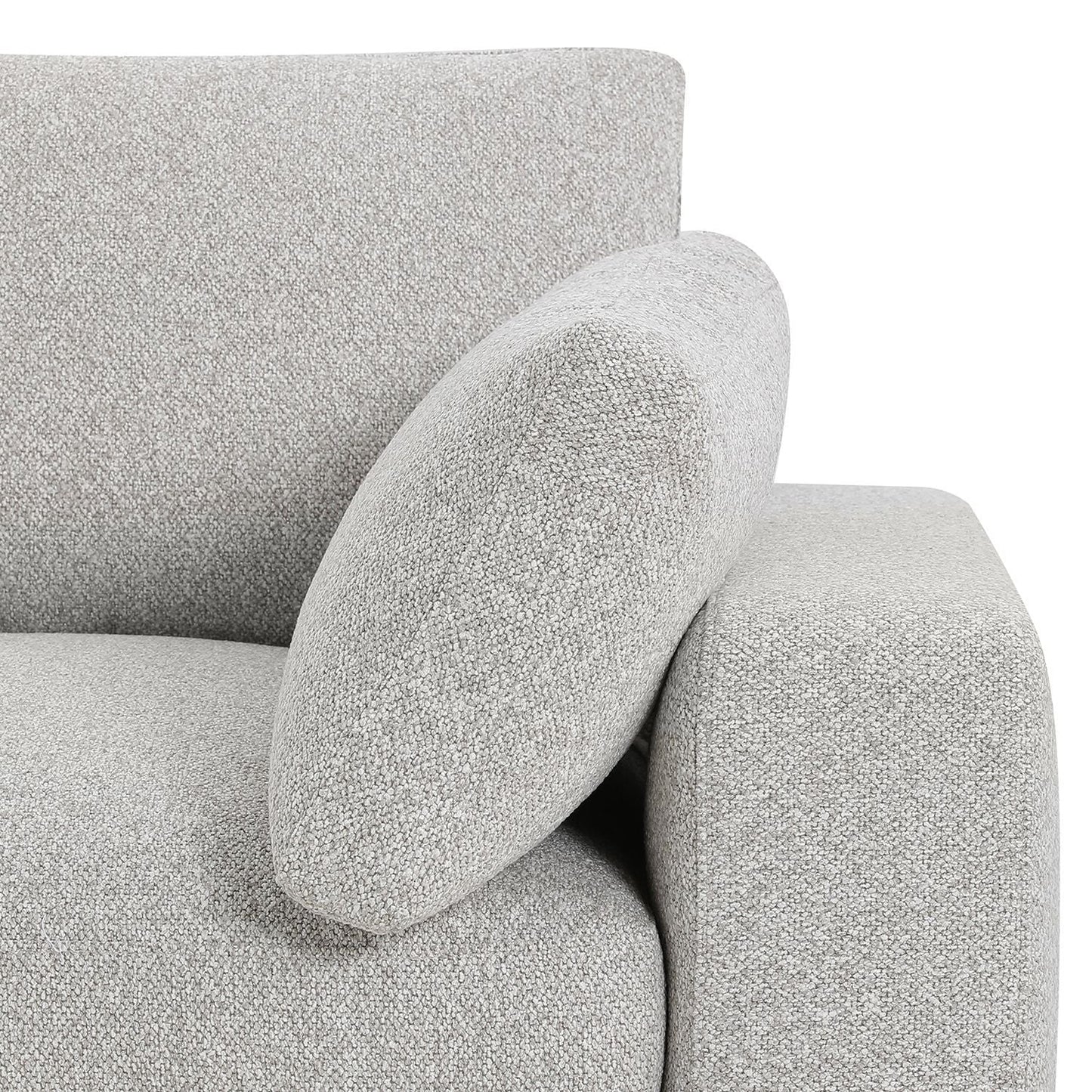 Onza Sectional 5-piece In Oat Tweed Modular Sectional