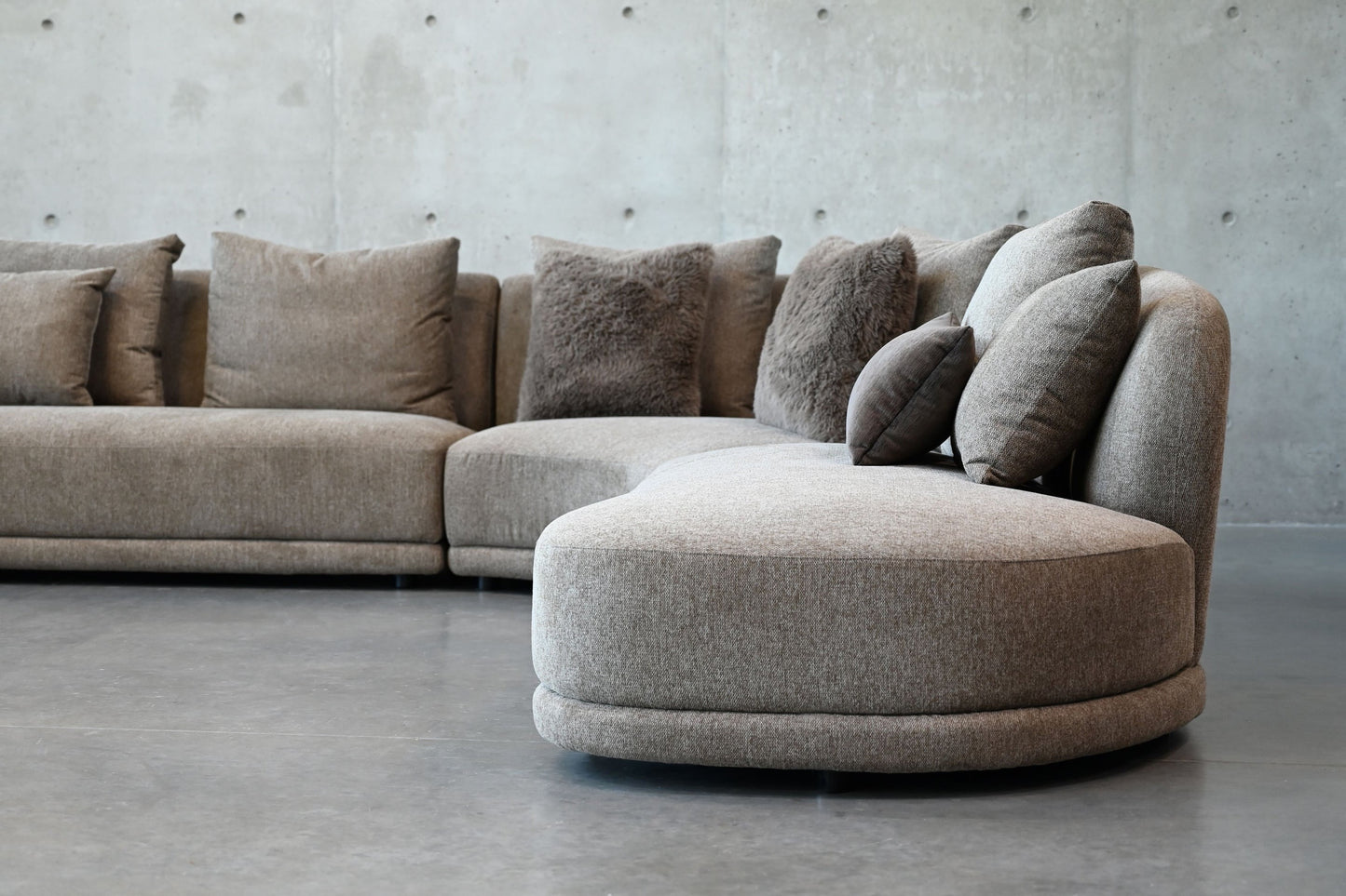 Voltaire Sectional Lsf Brindle Brown