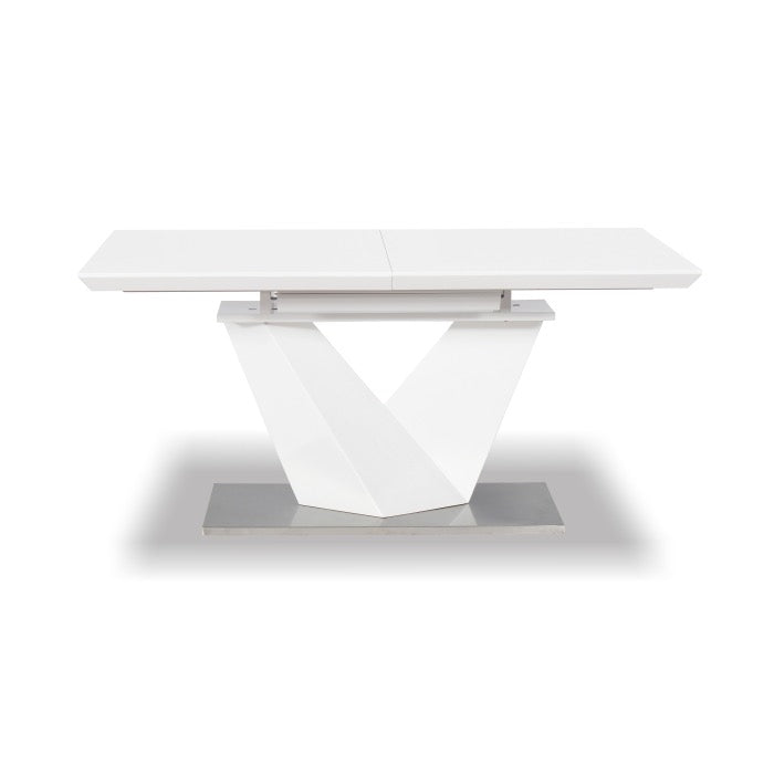 Manhattan Collection 7pc Dining Set with White Chairs