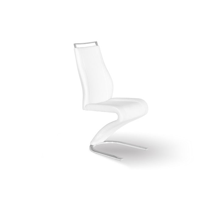 Manhattan Collection 7pc Dining Set with White Chairs