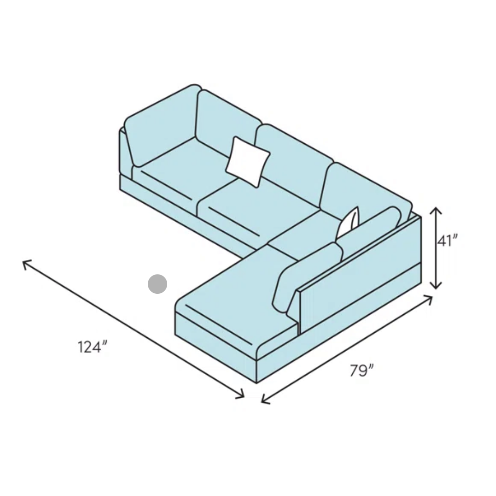 Massimo Plush Sleeper Sectional with Premium Velvet Upholstery