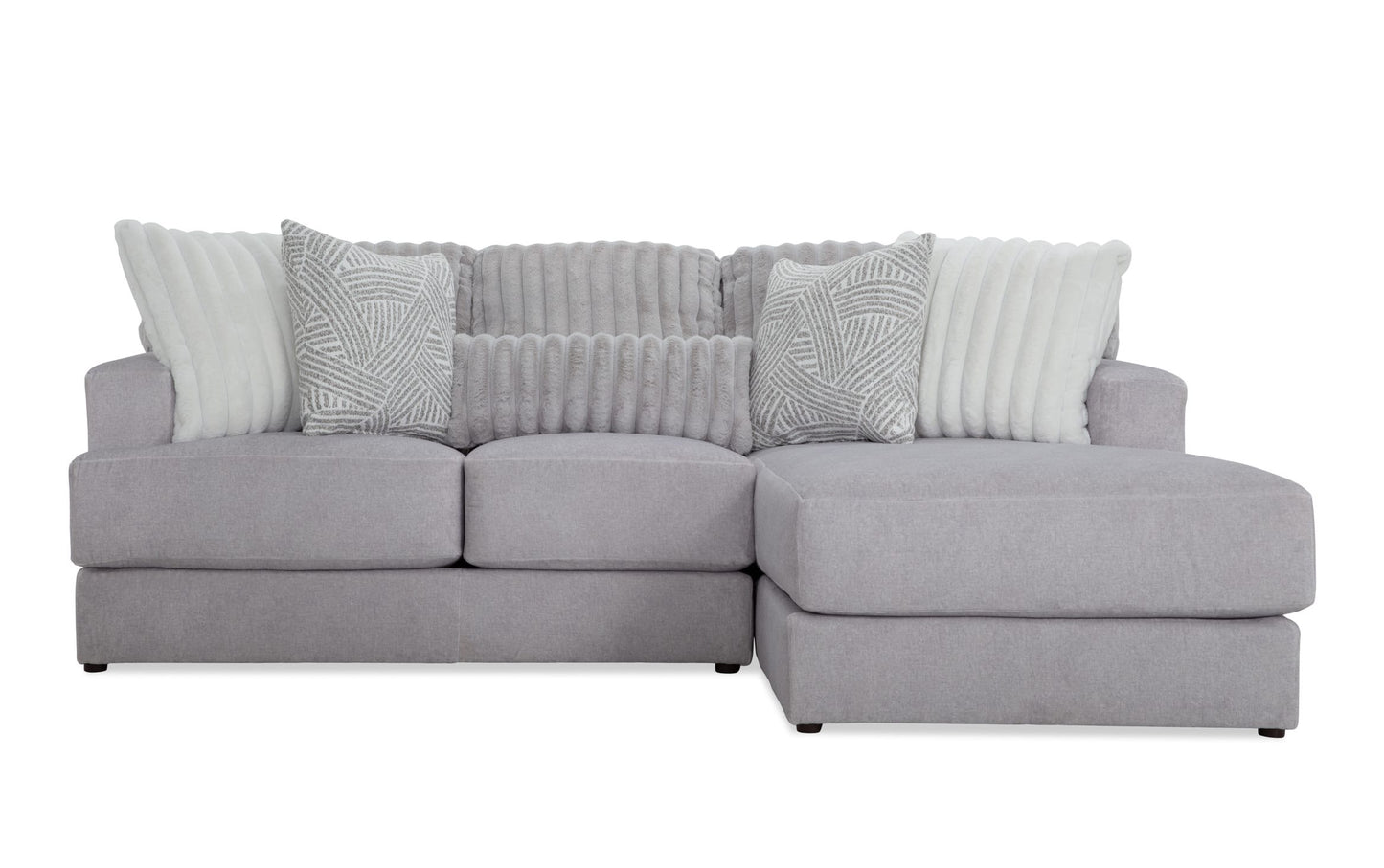 Moonstruck Gray 98'' 2 Piece Chaise Sectional