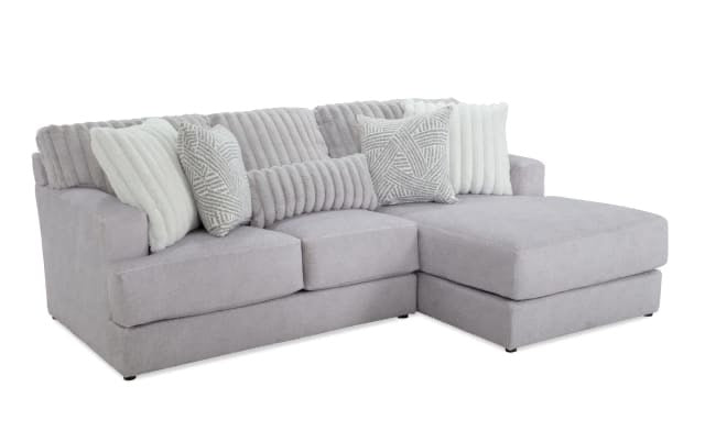 Moonstruck Gray 98'' 2 Piece Chaise Sectional
