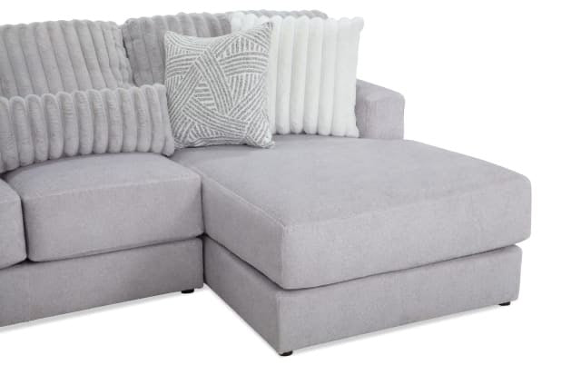 Moonstruck Gray 98'' 2 Piece Chaise Sectional